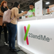 A 23andMe booth at a conference.